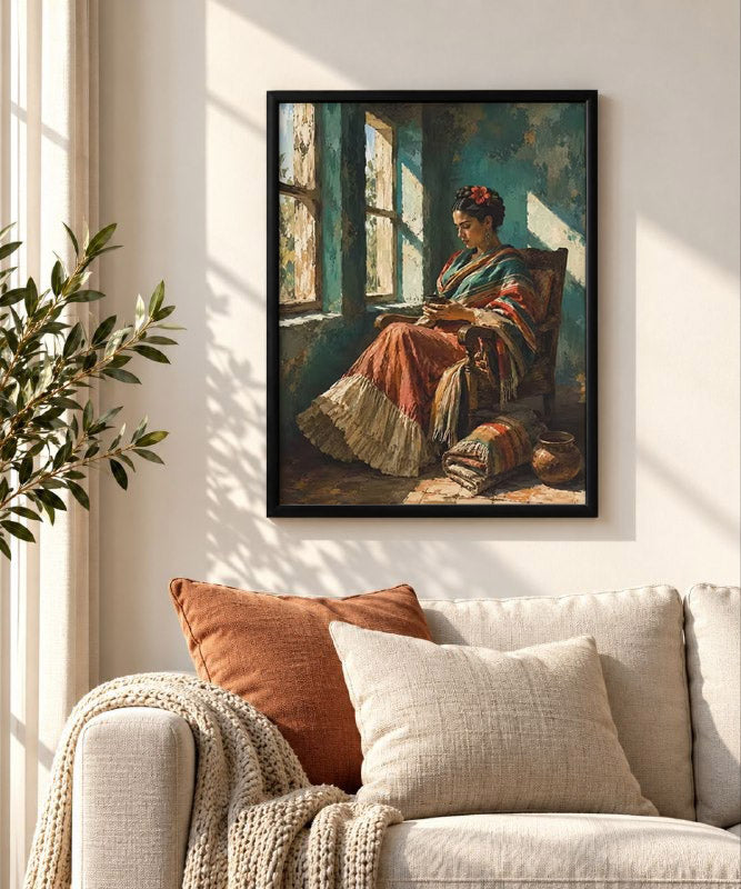 Vintage Reading Woman Poster