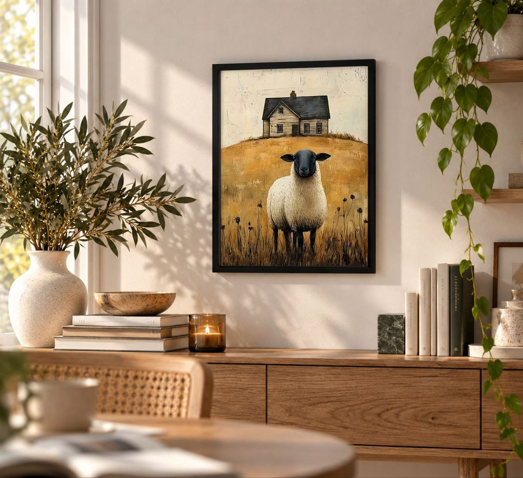 Wall Art Poster Sheep