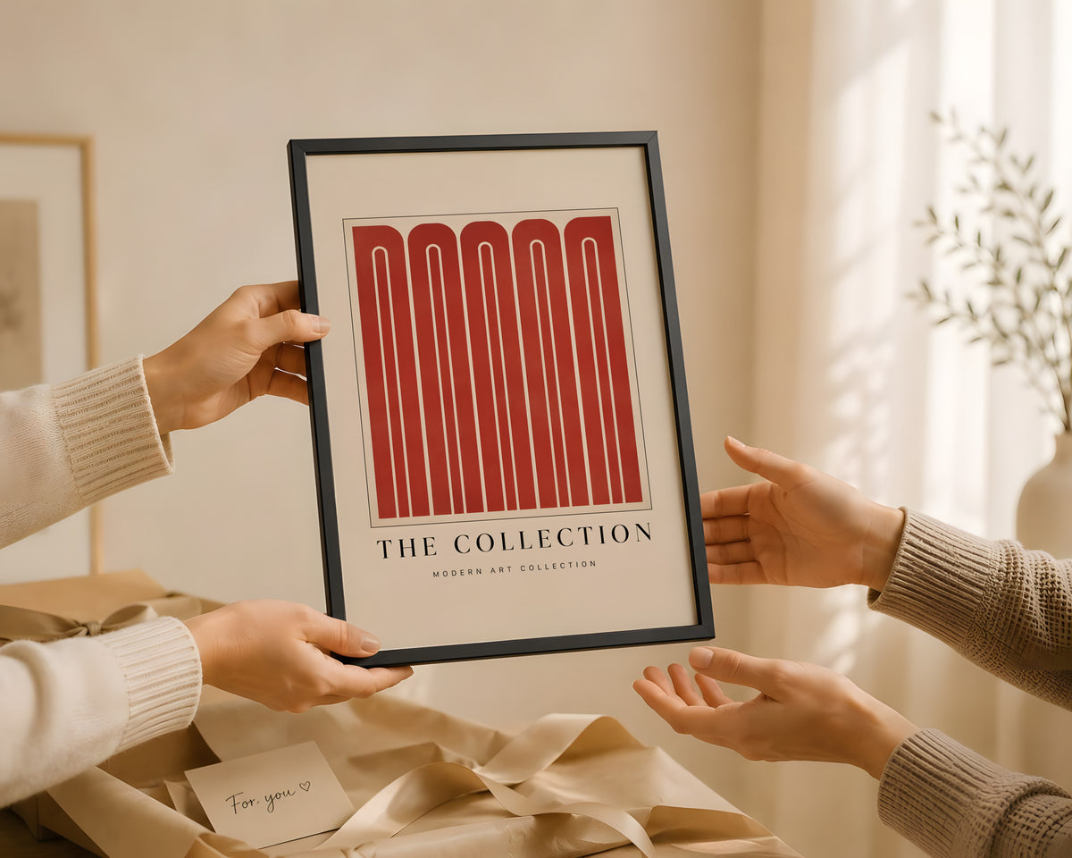 Mid Century Modern Minimalist Print, Graphic Design Decor