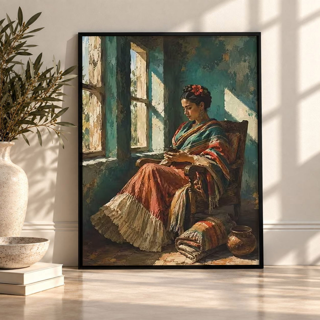 Vintage Reading Woman Poster