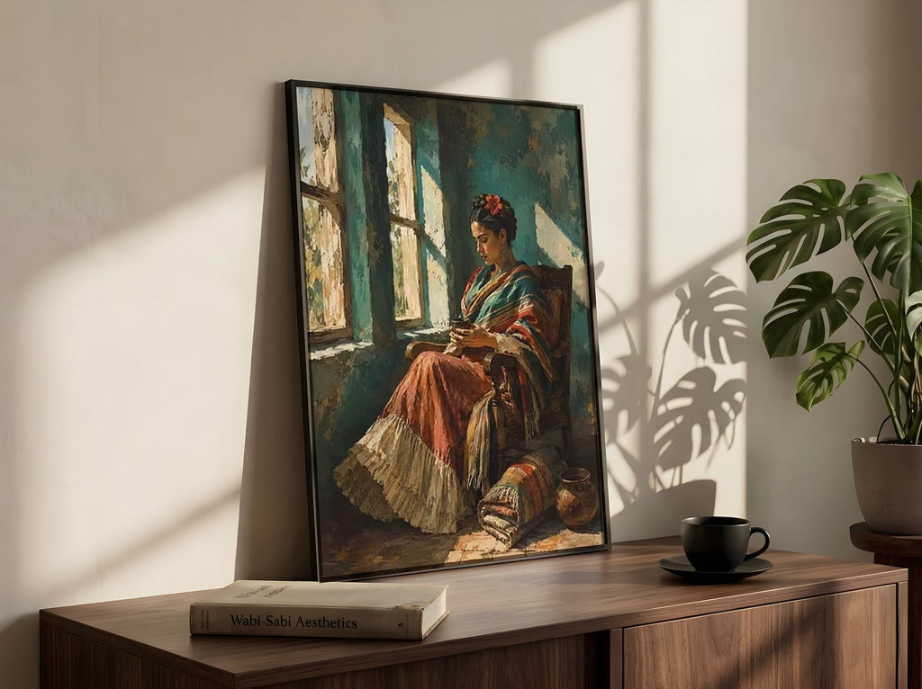 Vintage Reading Woman Poster