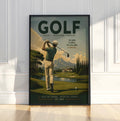 Vintage Golf Print, Focus Precision Passion