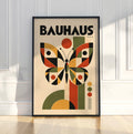 Bauhaus Butterfly Poster, Mid Century Modern Art, Retro Contemporary Art