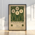 Koloman Moser Exhibition Poster, Art Nouveau Botanical Print, Vienna Secession Flower Wall Art