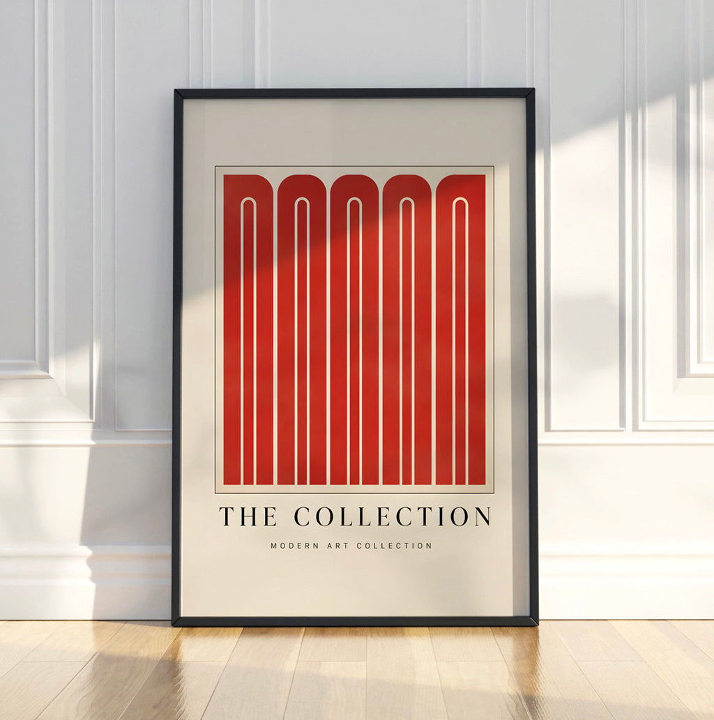 Mid Century Modern Minimalist Print, Graphic Design Decor