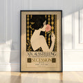 Art Nouveau Floral Wall Decor, Vienna Secession Exhibition Poster